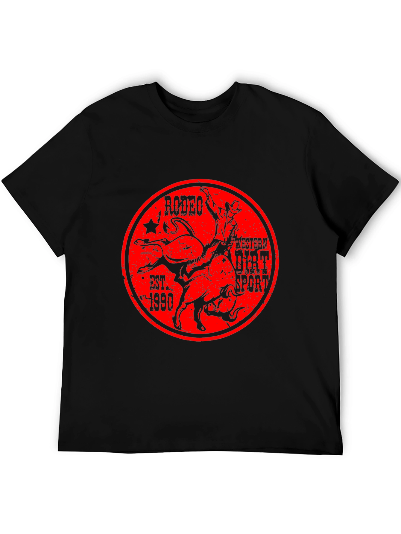 Rodeo Western Dirt Sport Graphic T-Shirt