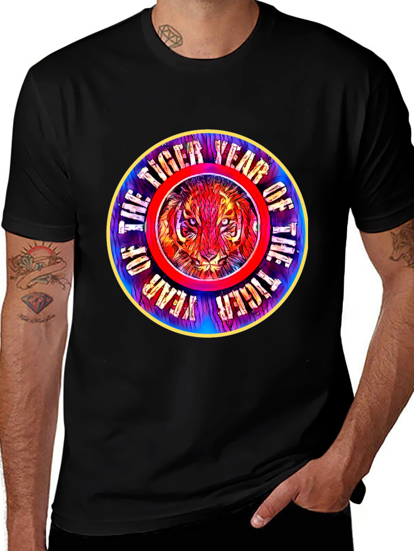 Year of the Tiger Graphic Tee - Unique Design