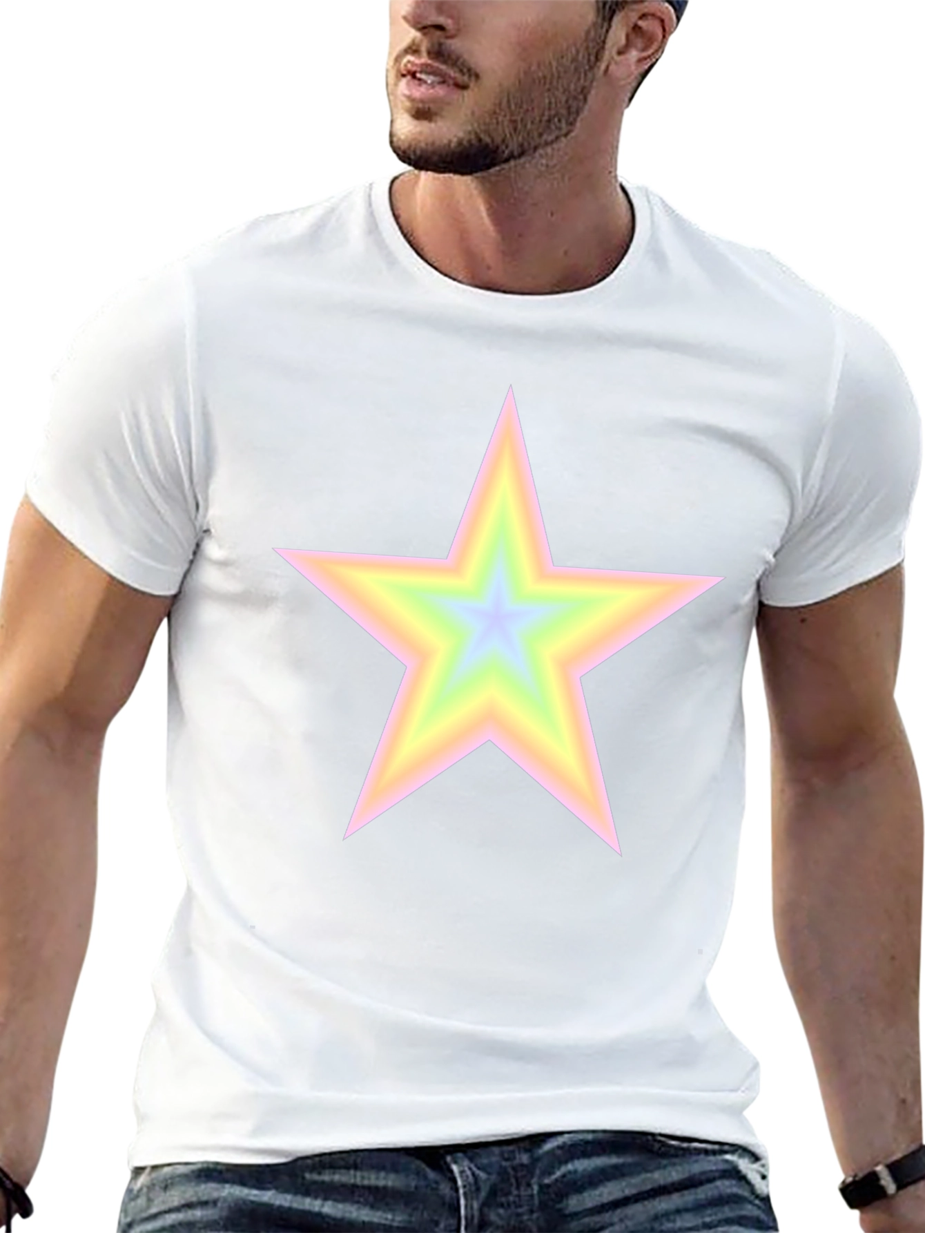 Star Graphic Tee - Mens Black T-Shirt