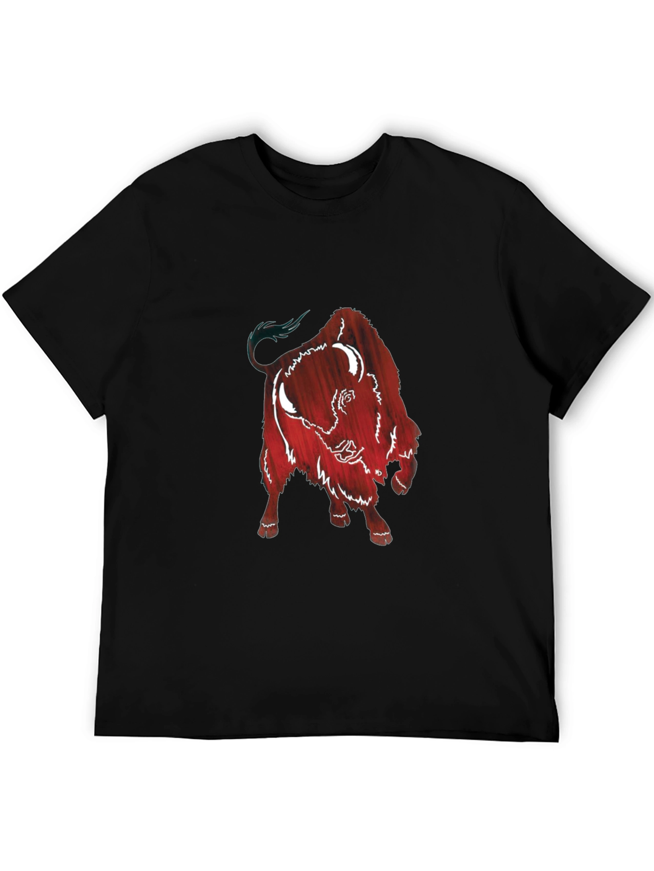 Buffalo Graphic Print Tee - Short Sleeve Black