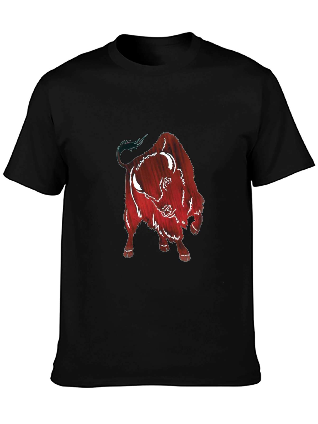 Buffalo Graphic Print Tee - Short Sleeve Black