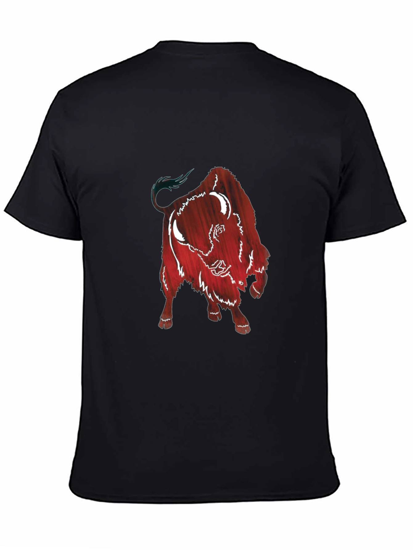 Buffalo Graphic Print Tee - Short Sleeve Black