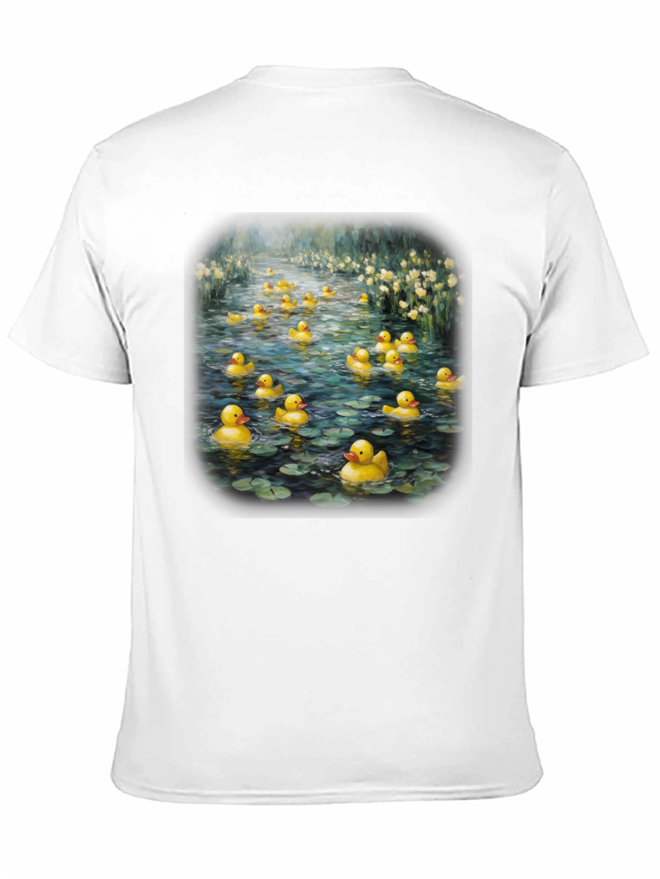 Duck Pond Graphic Tee - Unique Black T-Shirt