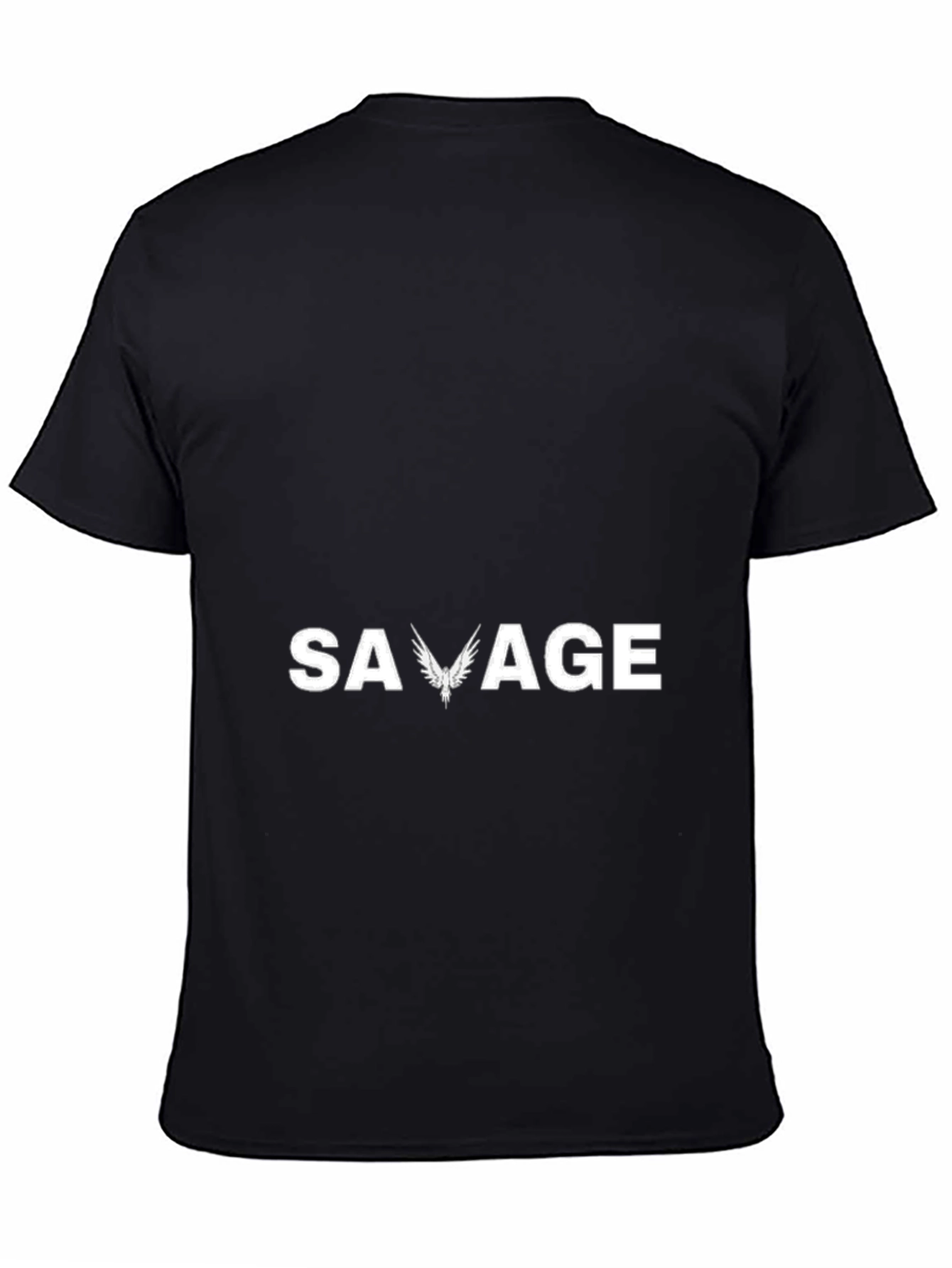 Savage Graphic Print Black T-Shirt