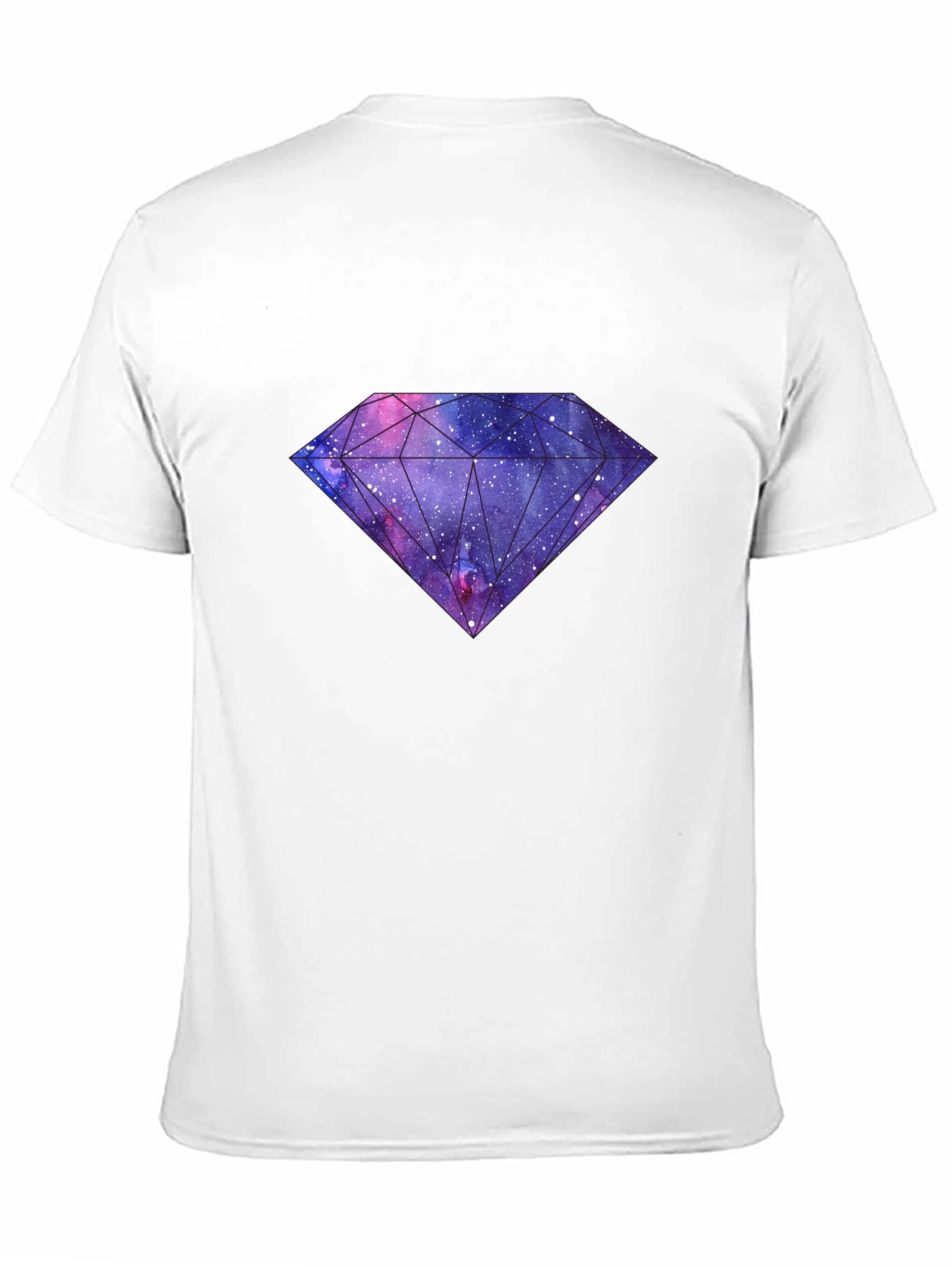 Galaxy Diamond Graphic T-Shirt - Black