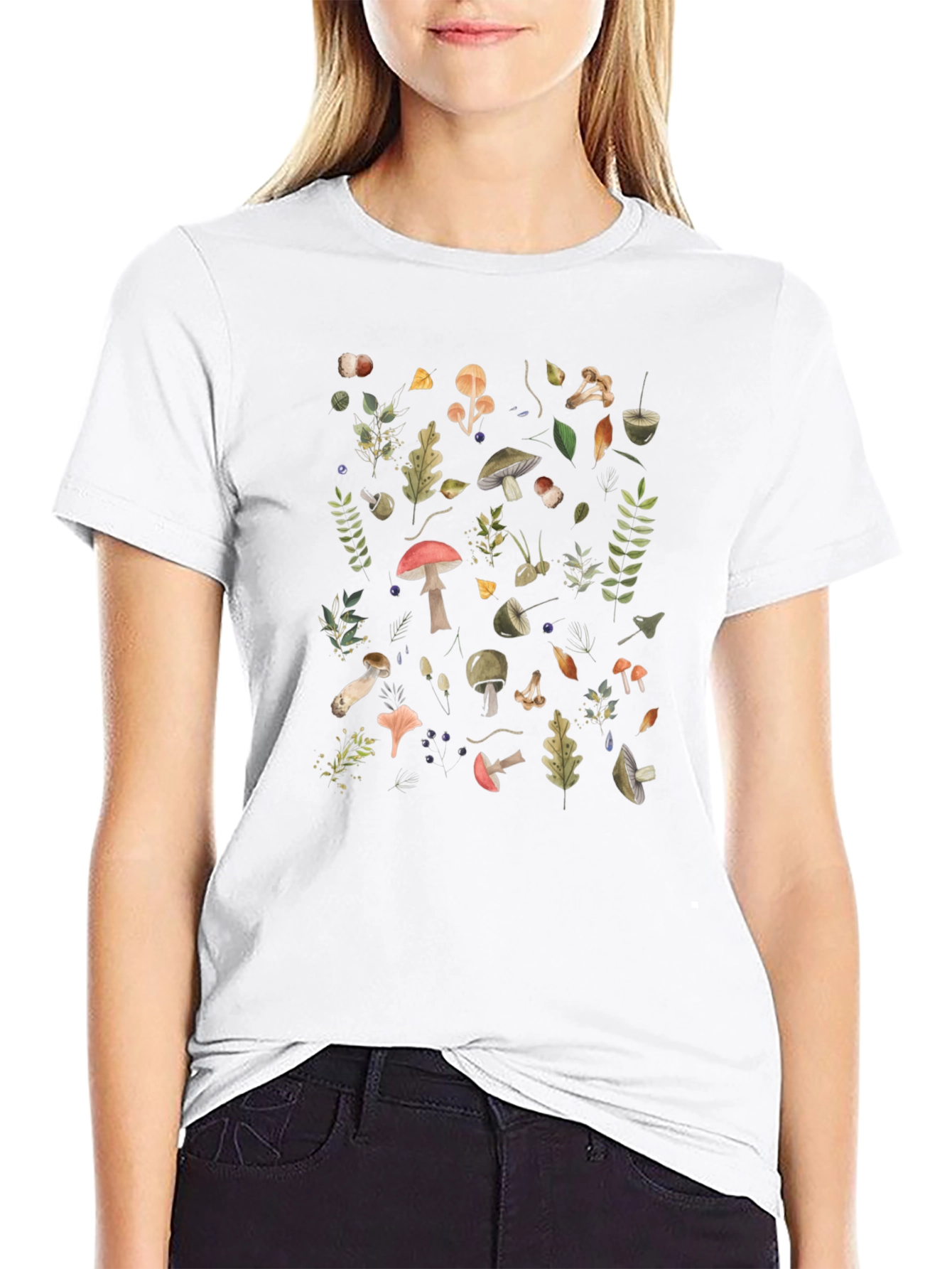 Mushroom Forest Graphic Tee - Nature Lovers T-Shirt