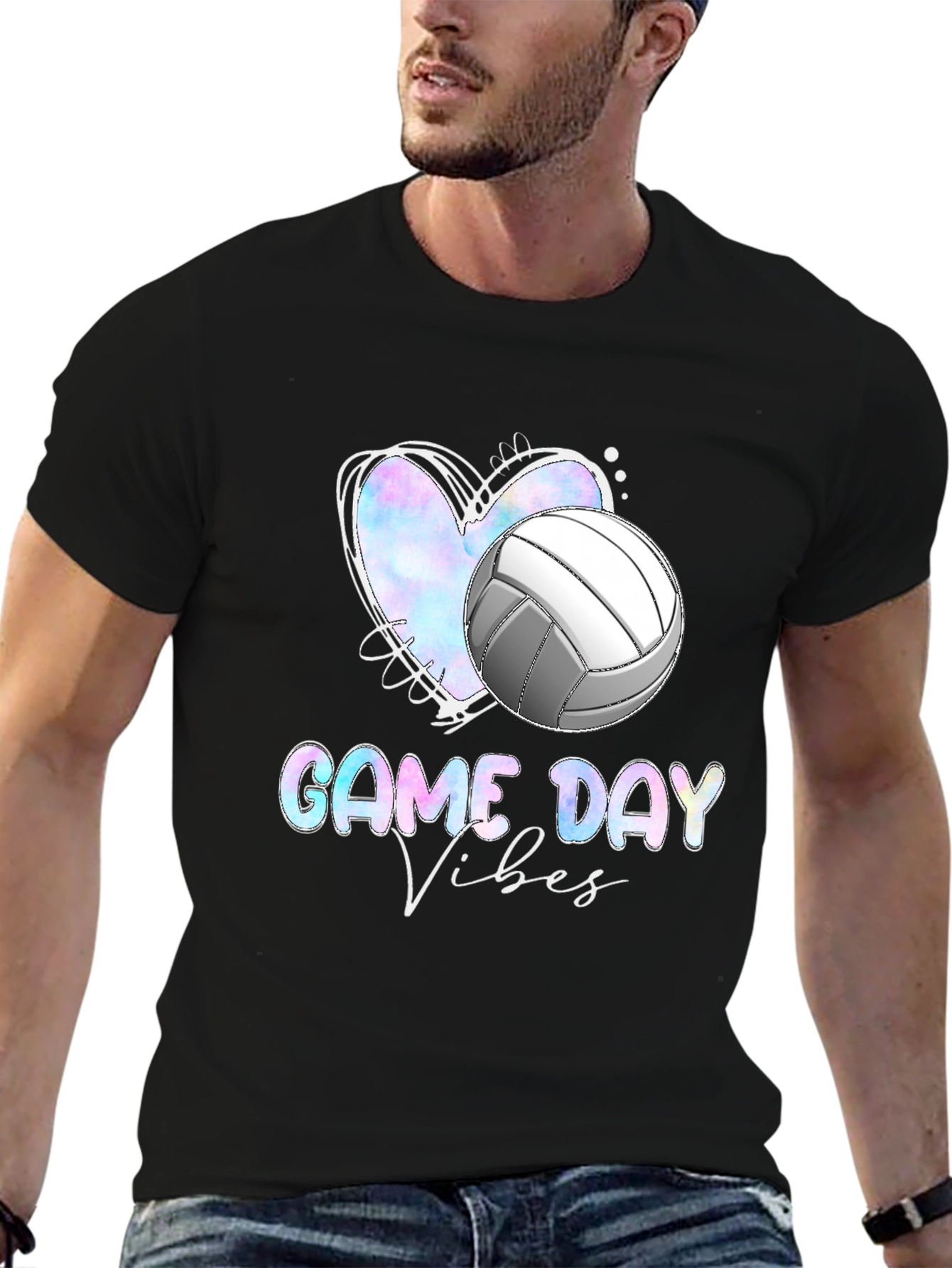 Game Day Vibes Volleyball Graphic Tee