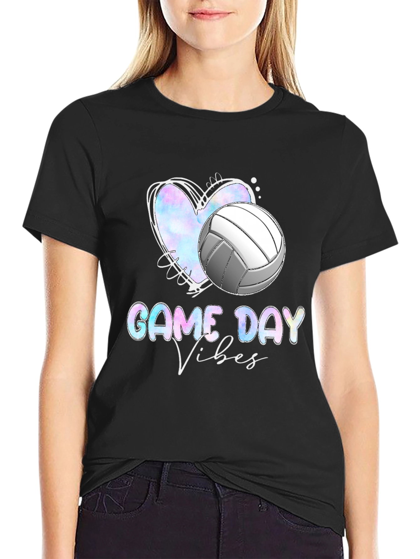 Game Day Vibes Volleyball Graphic Tee
