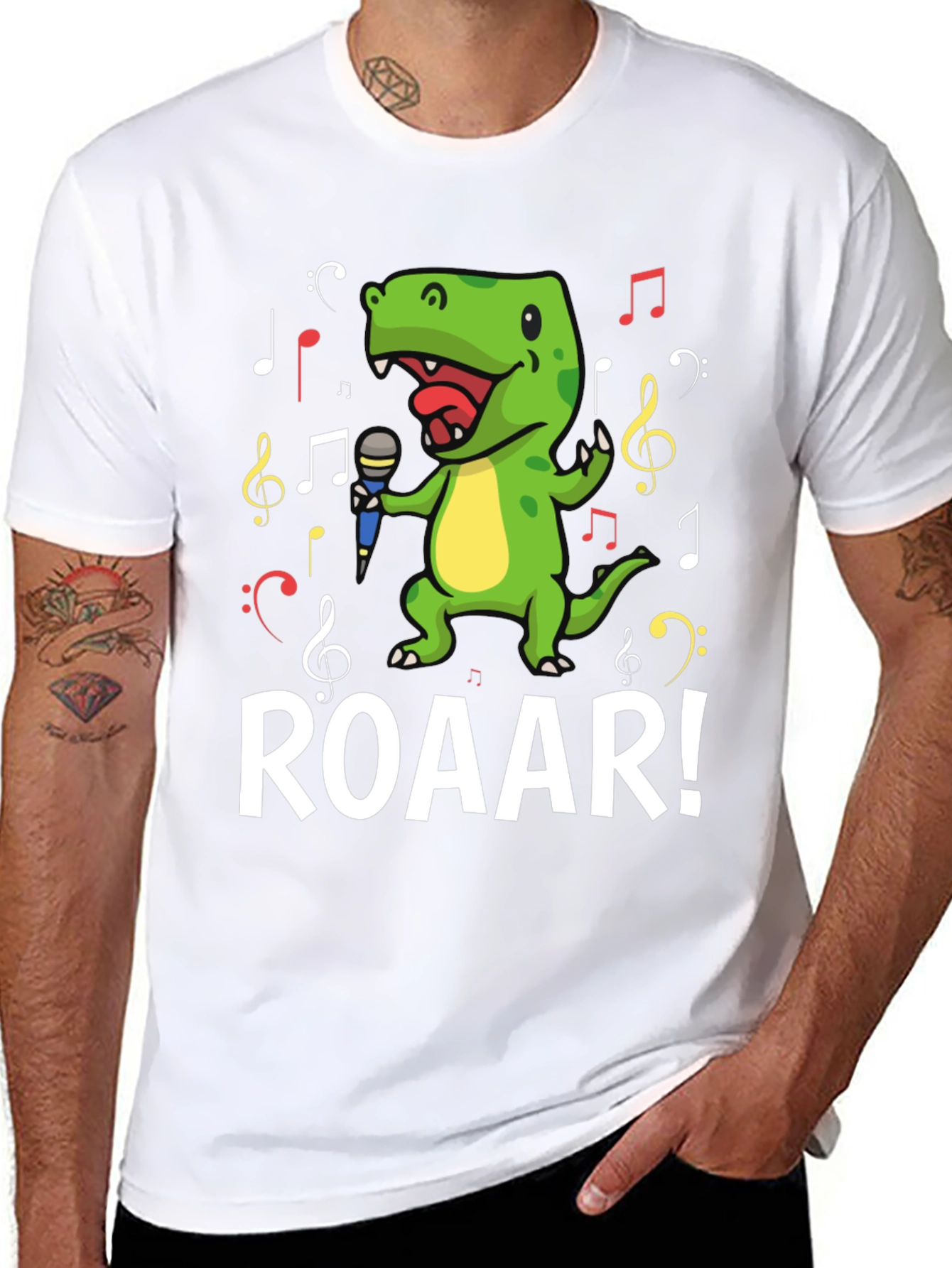 Dino Singer T-Shirt - Roar!