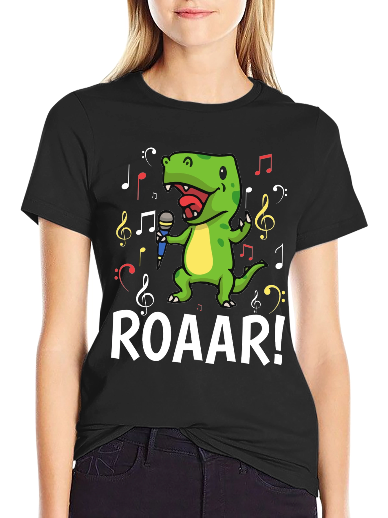 Dino Singer T-Shirt - Roar!