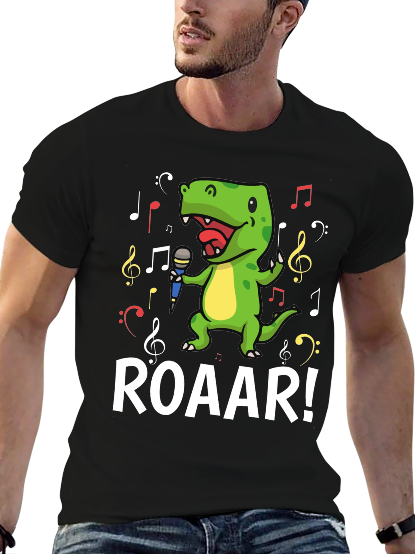 Dino Singer T-Shirt - Roar!