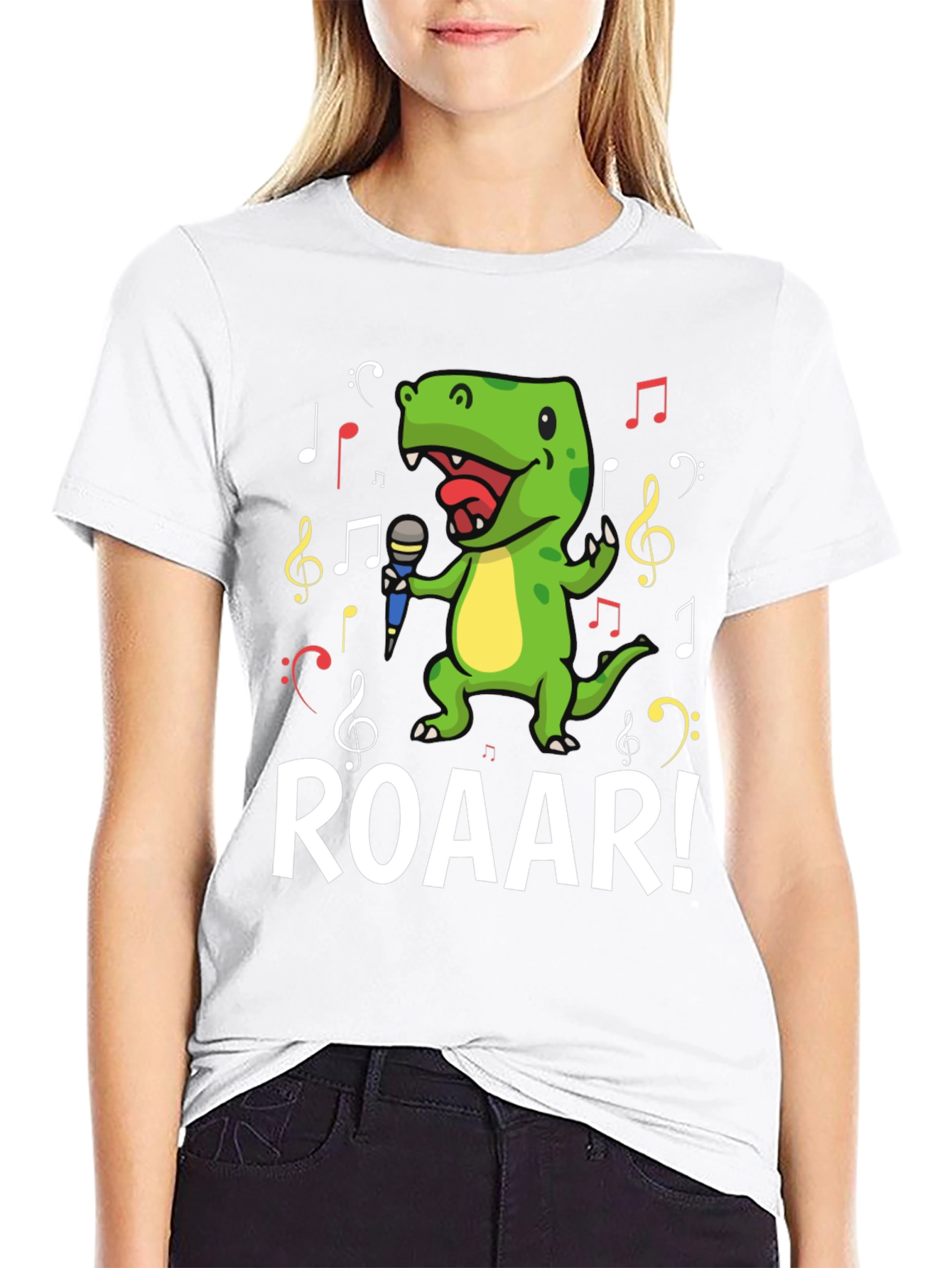 Dino Singer T-Shirt - Roar!