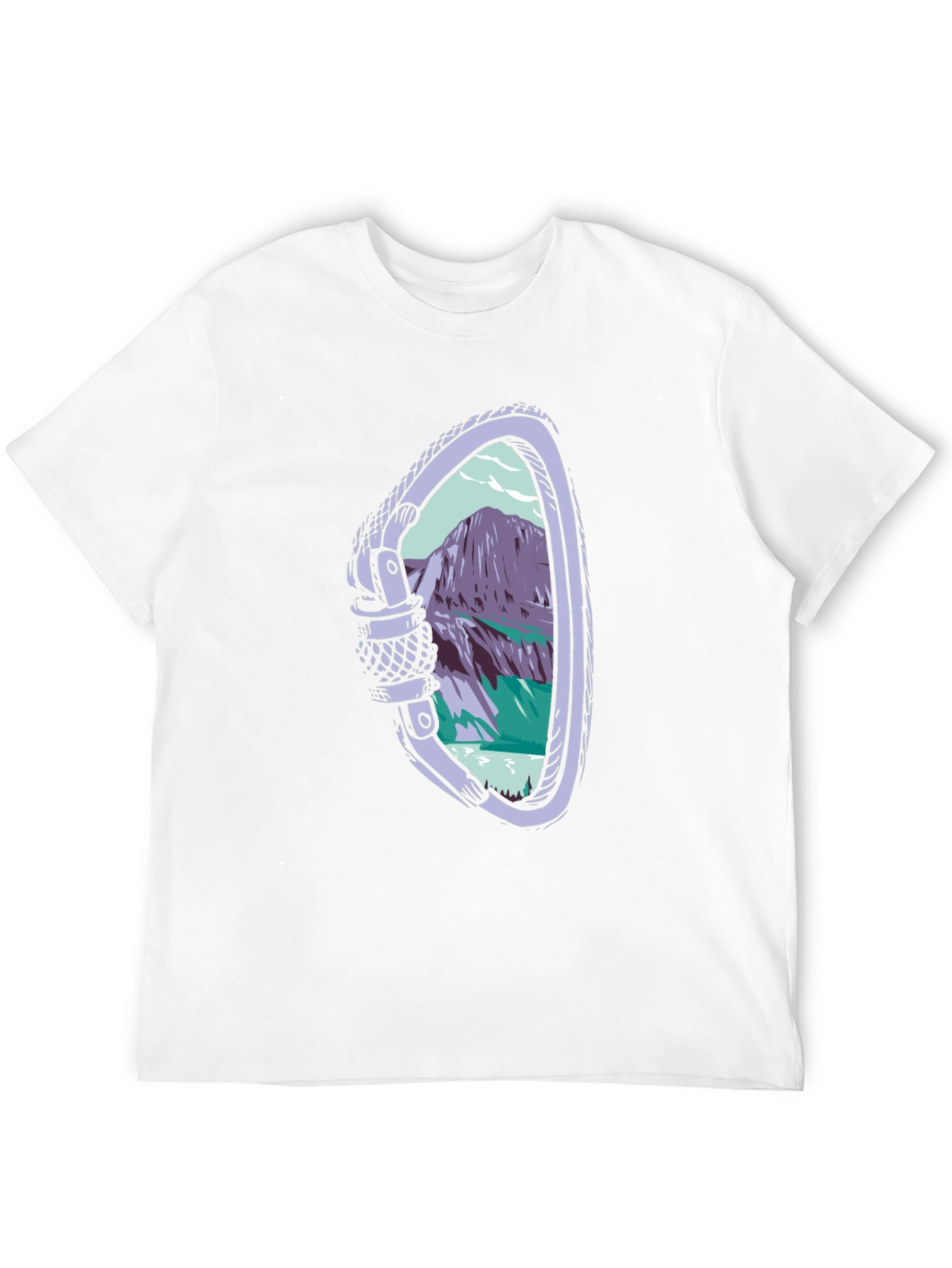 Carabiner Mountain View Graphic Tee - Black