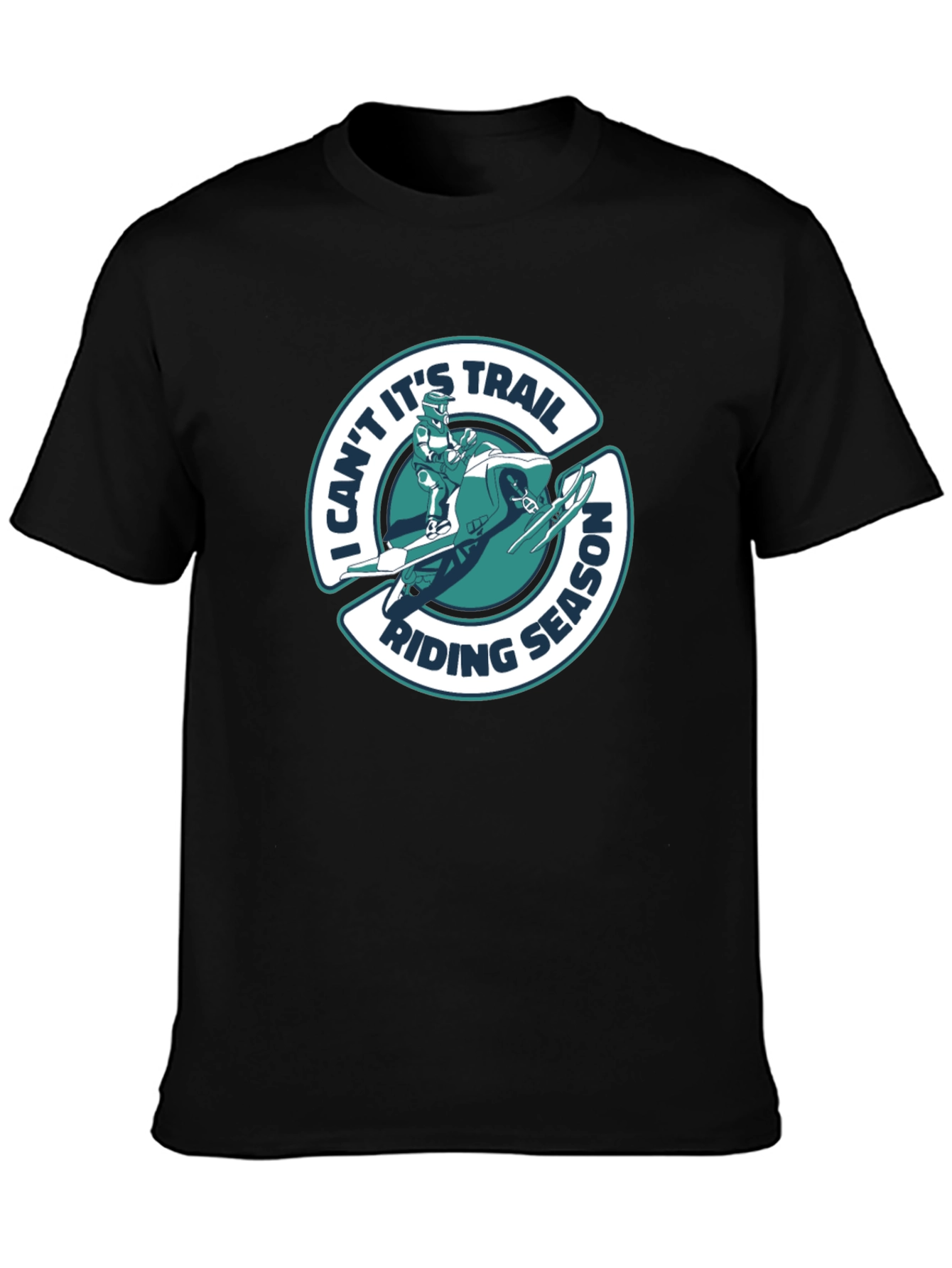 Trail Riding Season Black T-Shirt