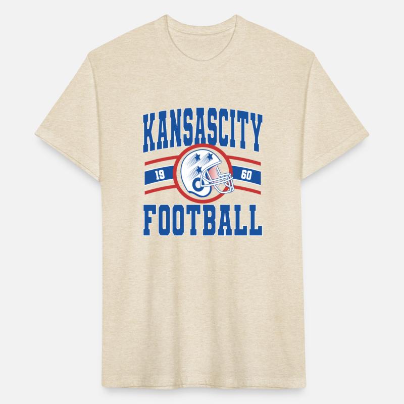 Kansas City 1960 Football Helmet Retro Distressed