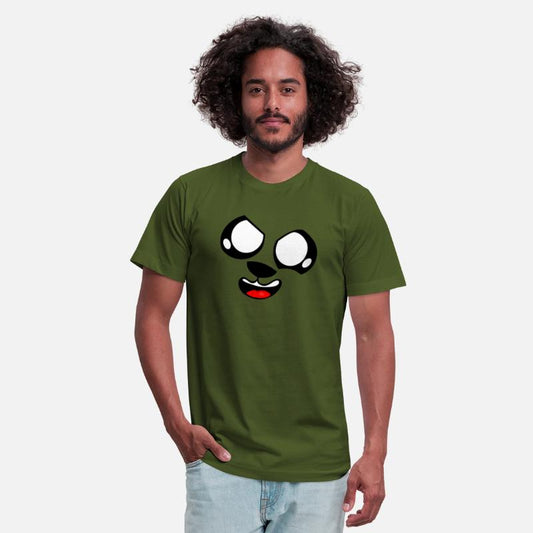 Kawaii adorable face Cute cartoon emoticon mad eye