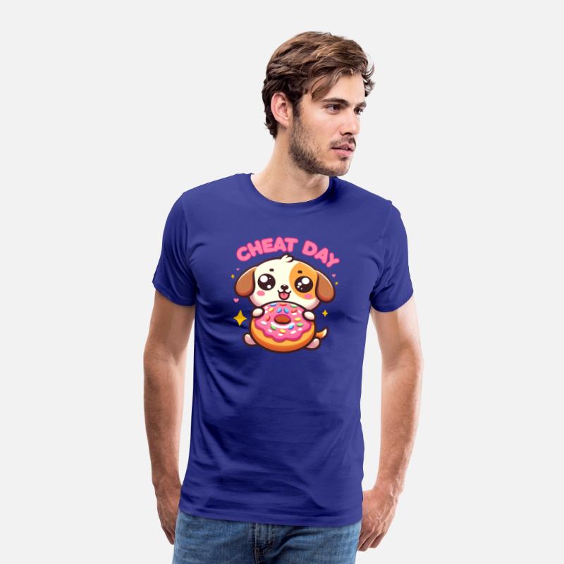 Kawaii Puppy & Donut 'CHEAT DAY' Art