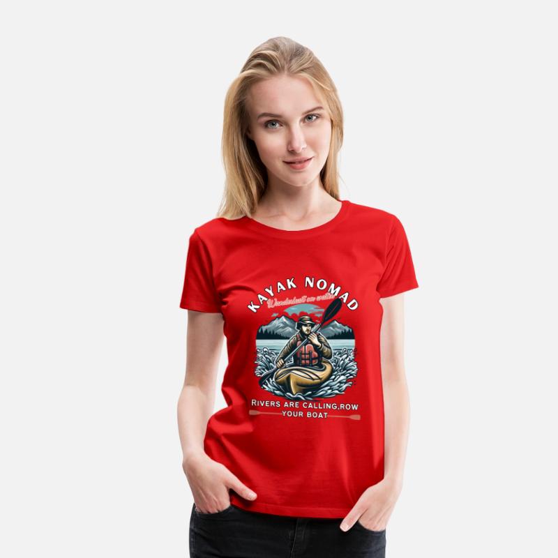 Kayak nomad wanderlust water, rivers are calling.