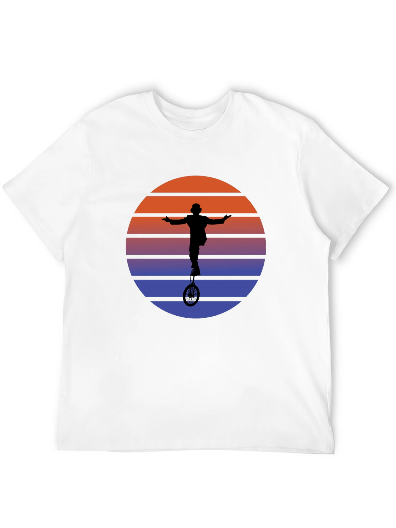 Retro Sunset Unicycle T-Shirt