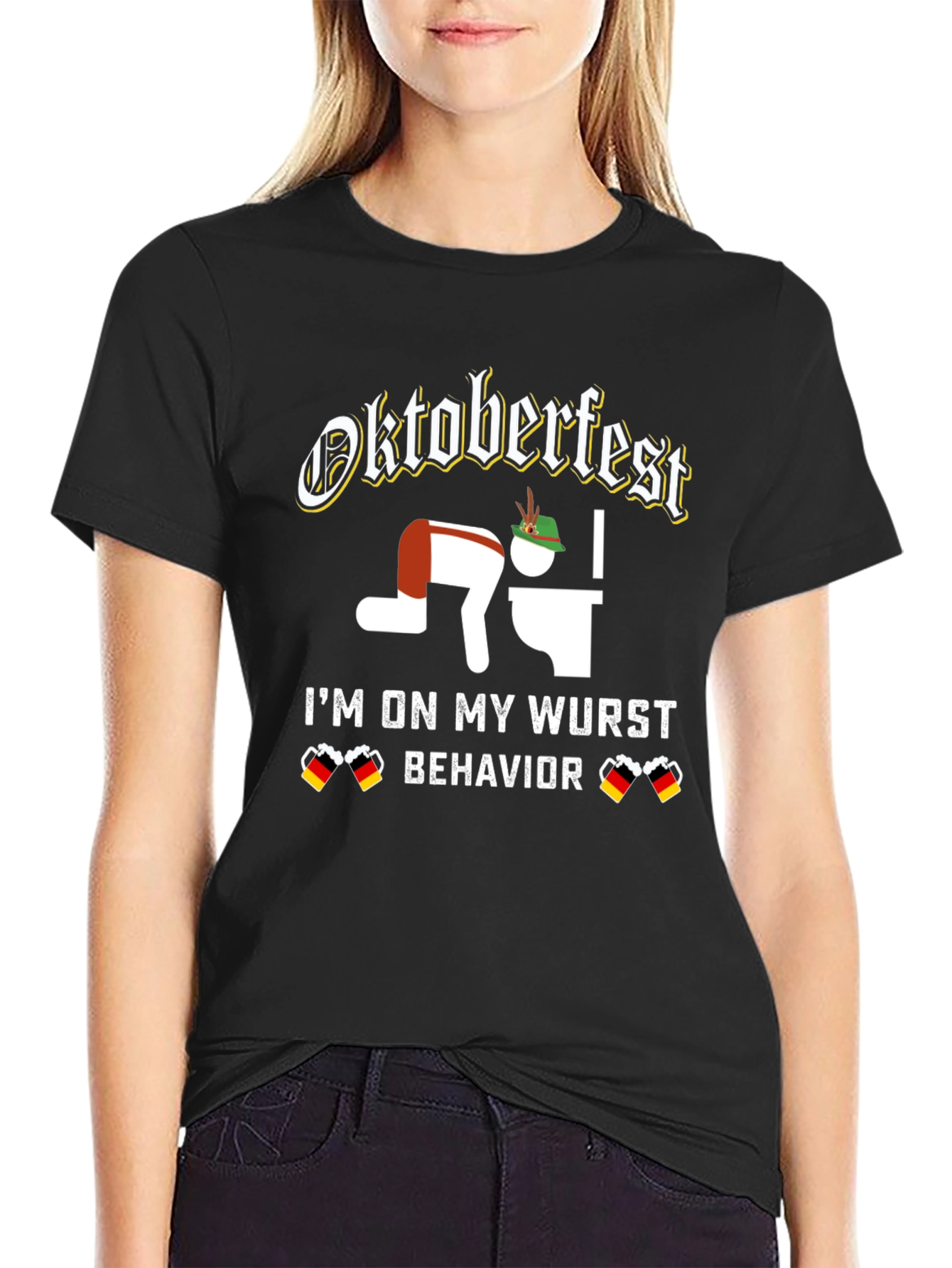 Oktoberfest Wurst Behavior Graphic T-Shirt