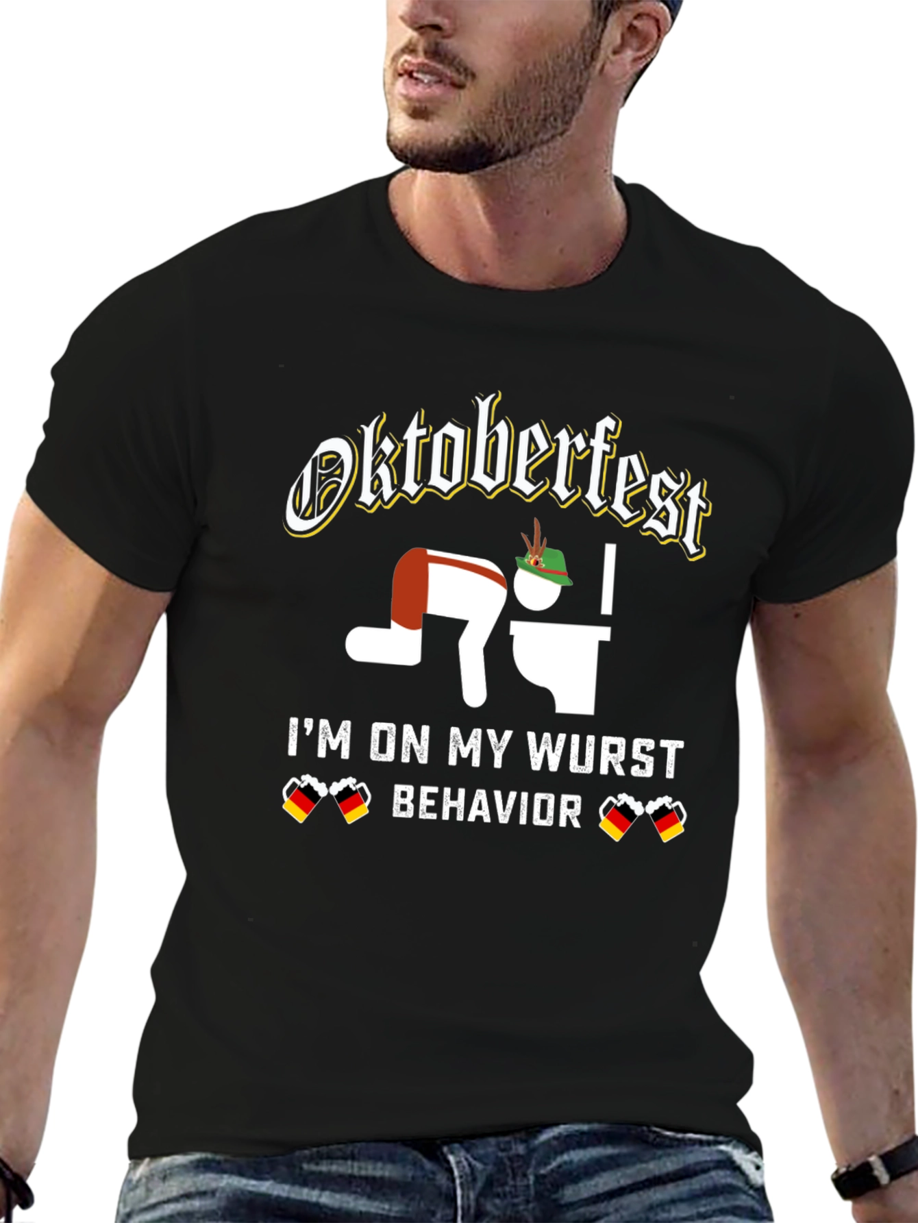 Oktoberfest Wurst Behavior Graphic T-Shirt