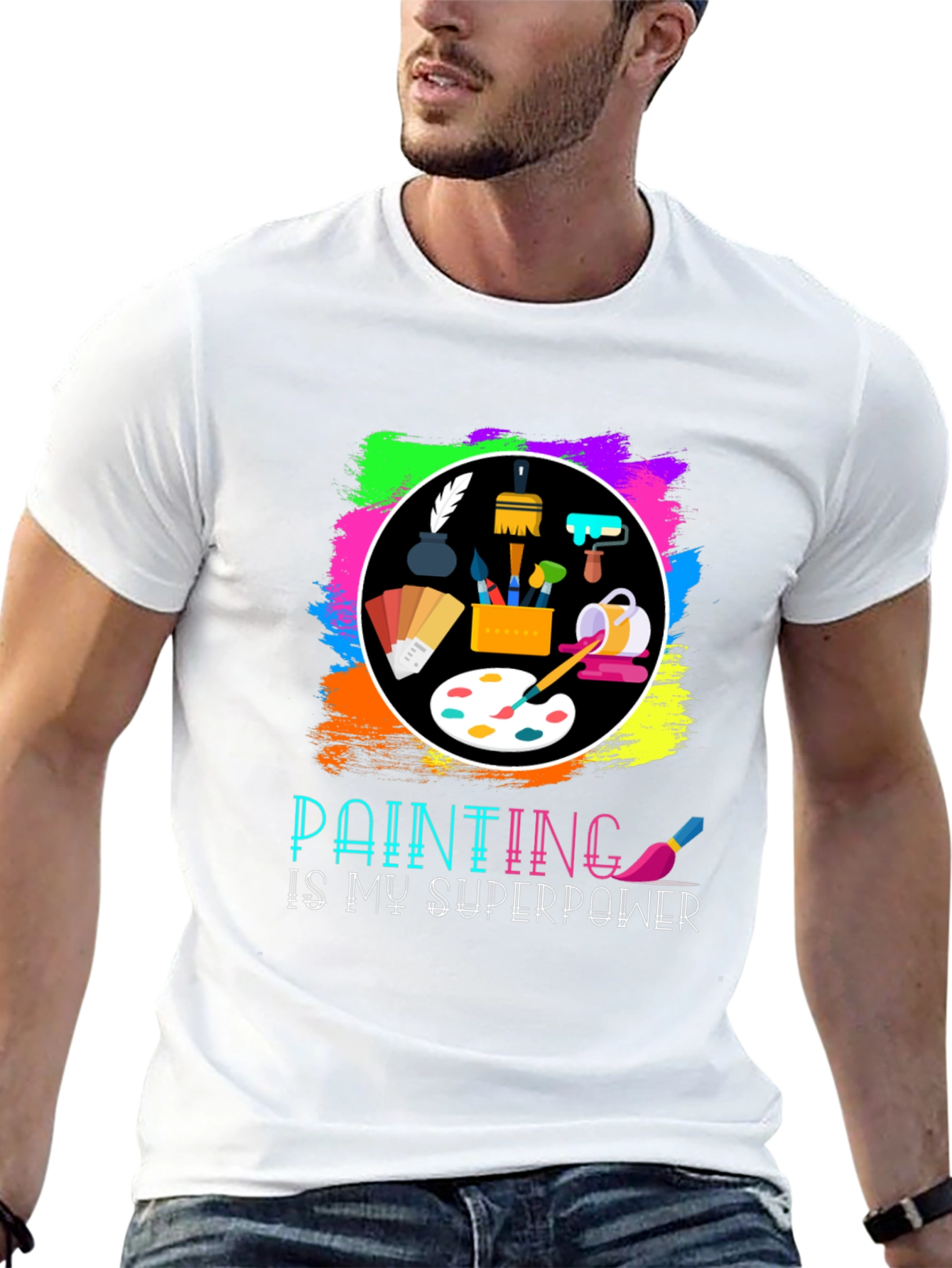 Painting is My Superpower T-Shirt Artist Painter Tee