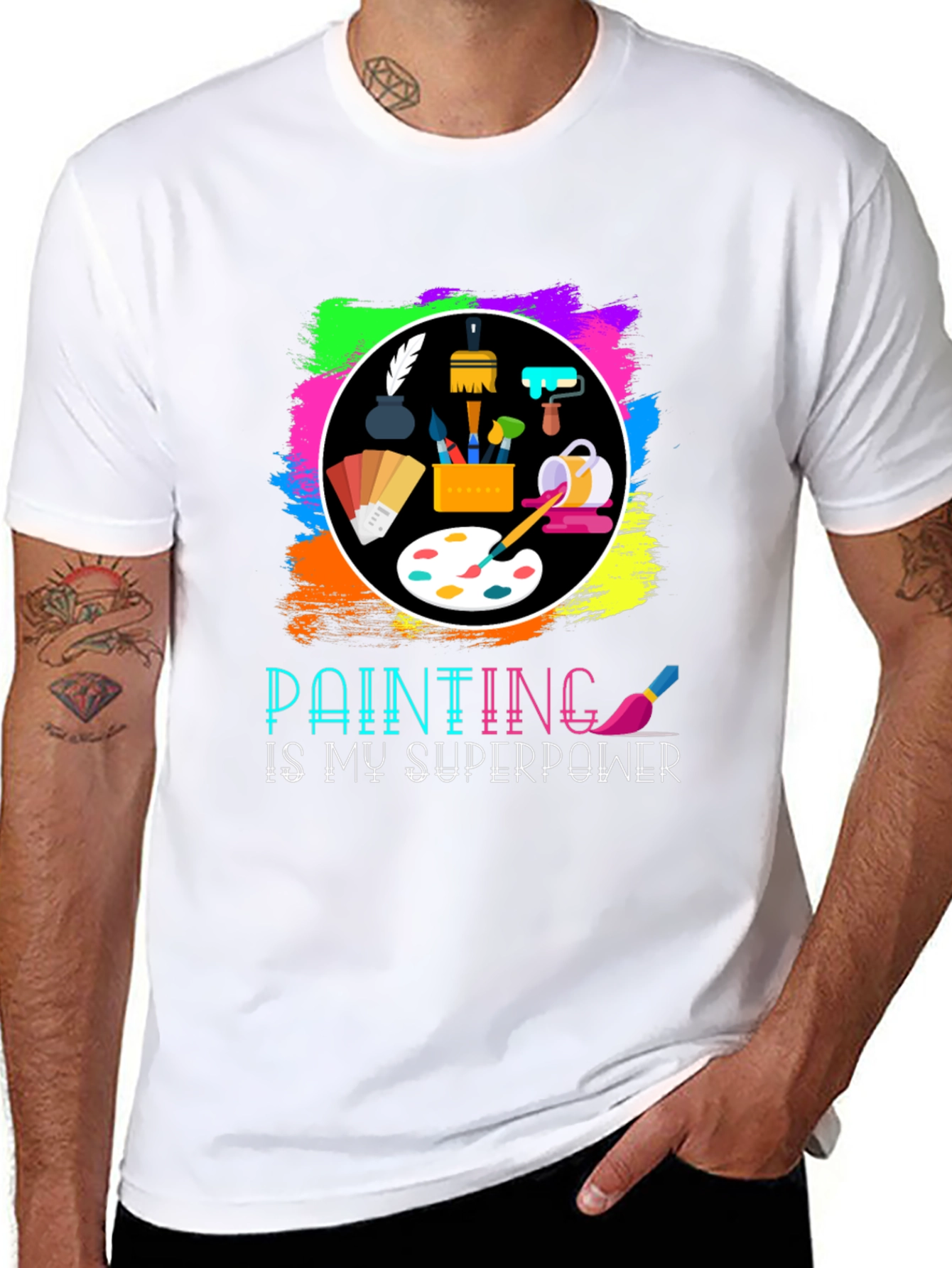 Painting is My Superpower T-Shirt Artist Painter Tee