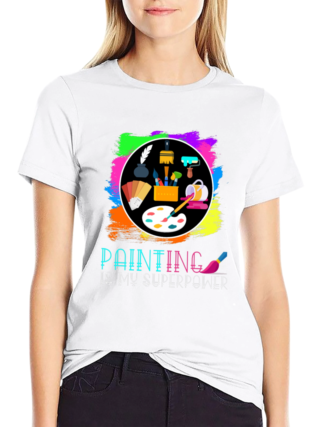 Painting is My Superpower T-Shirt Artist Painter Tee