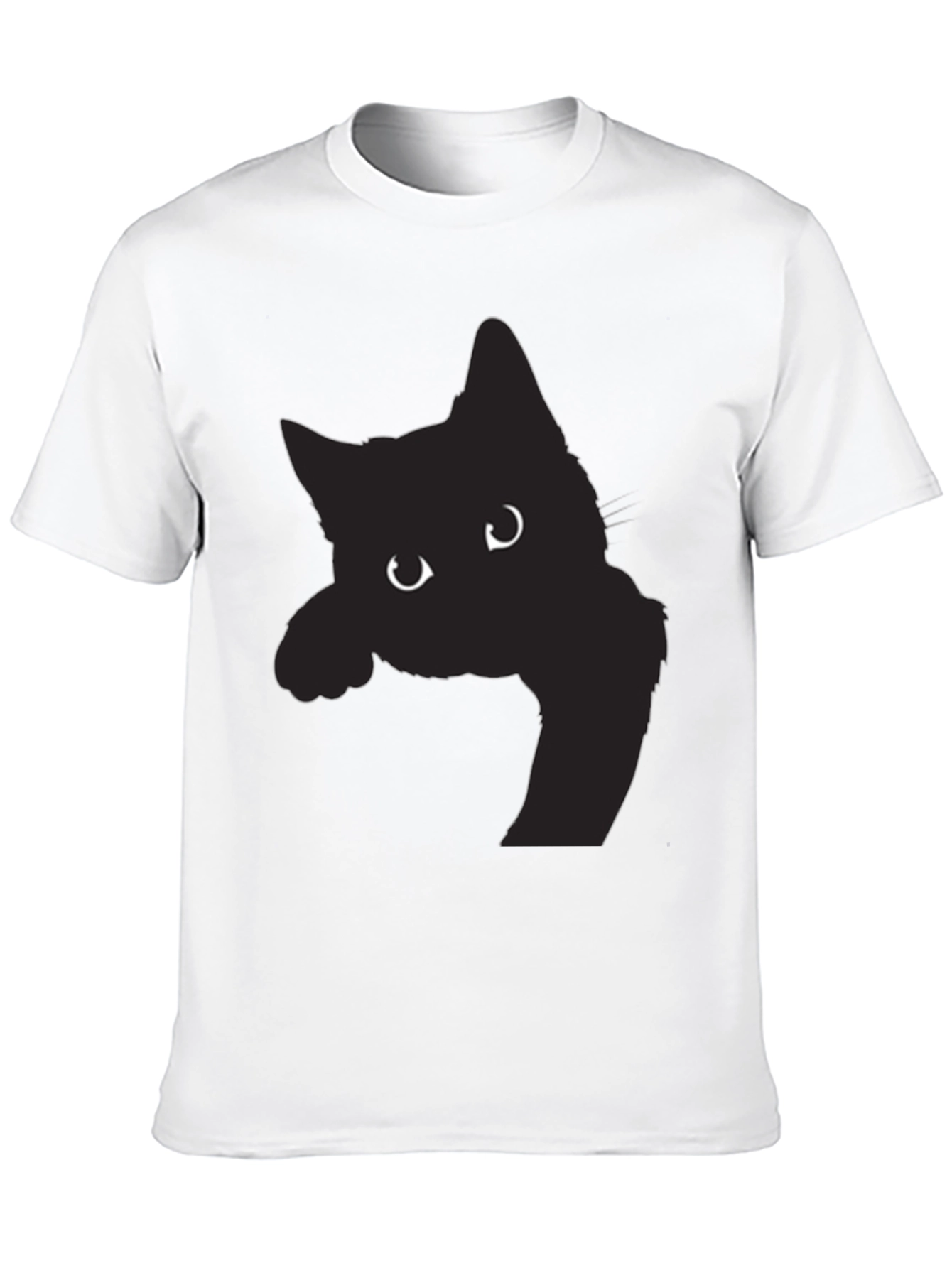 Black Cat Peek-a-Boo Graphic Tee