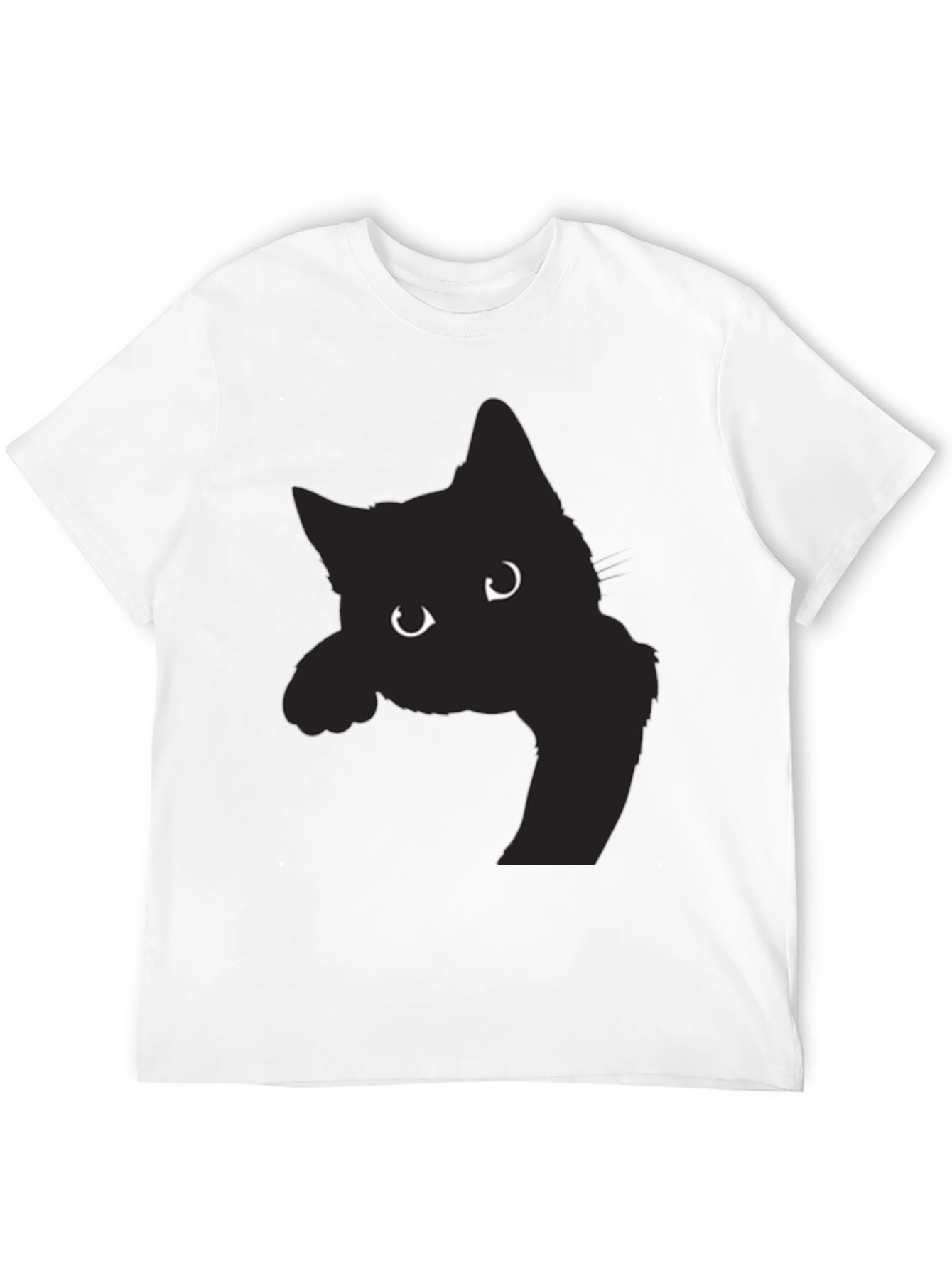 Black Cat Peek-a-Boo Graphic Tee