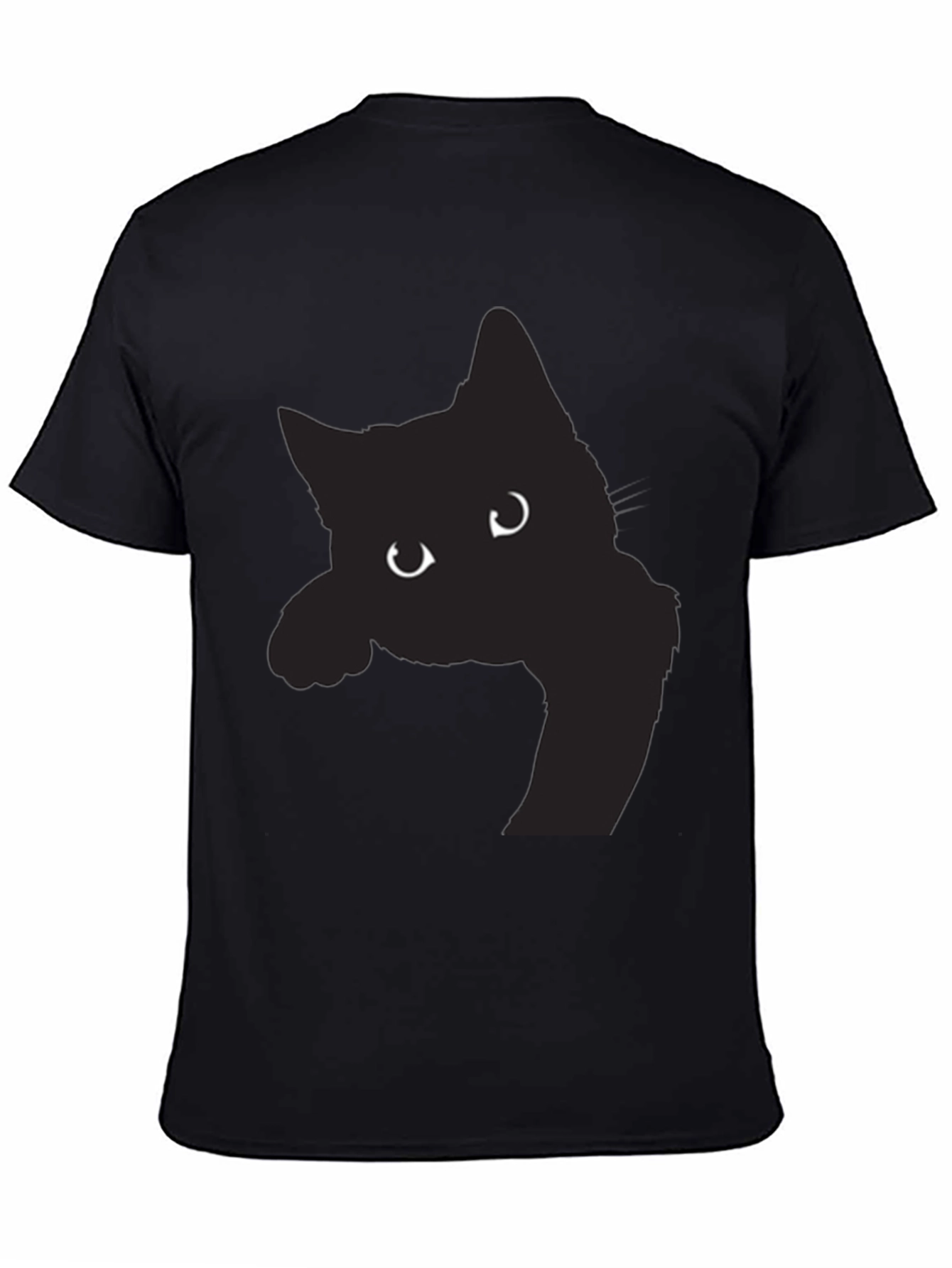 Black Cat Peek-a-Boo Graphic Tee