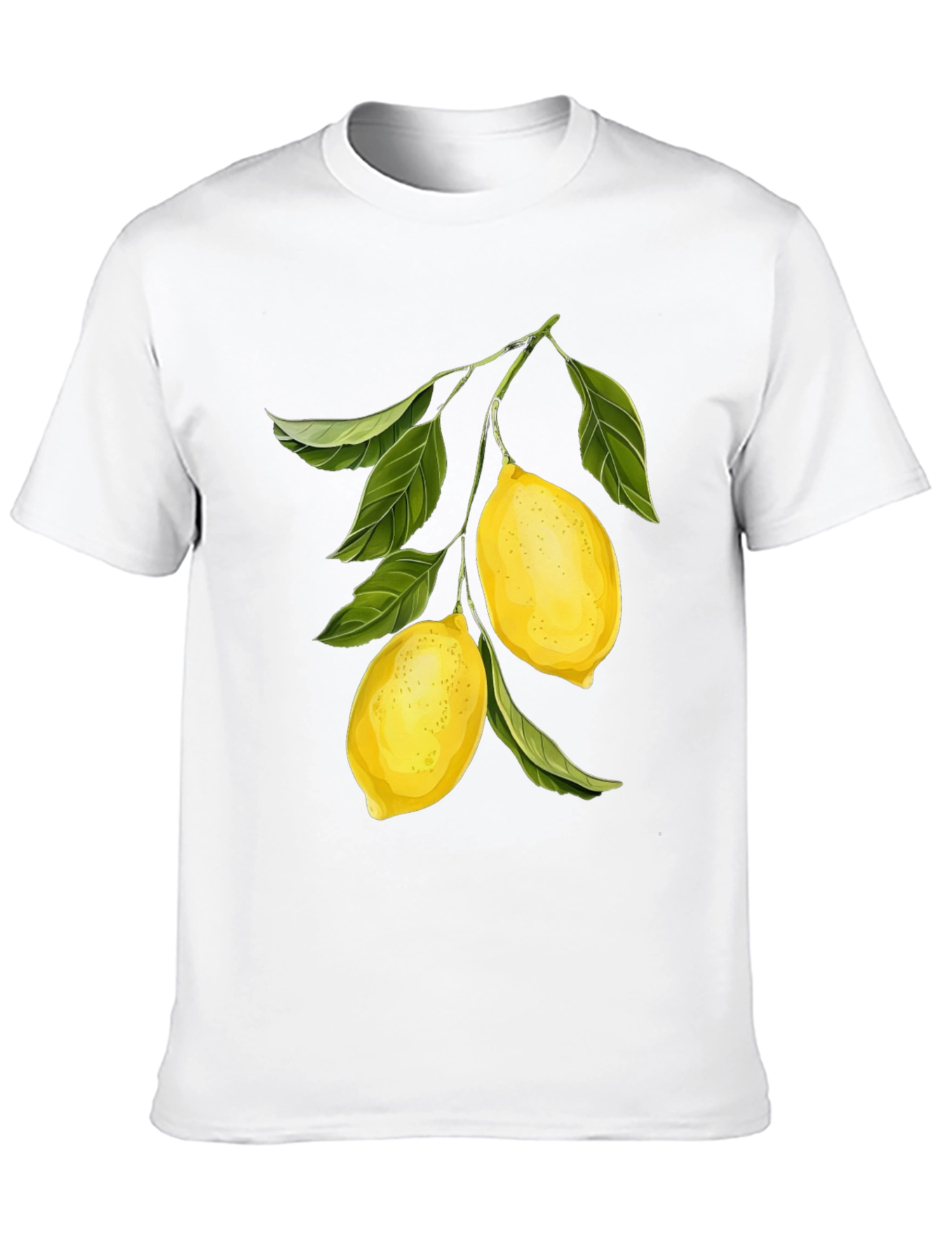 Lemon Branch Graphic Black T-Shirt