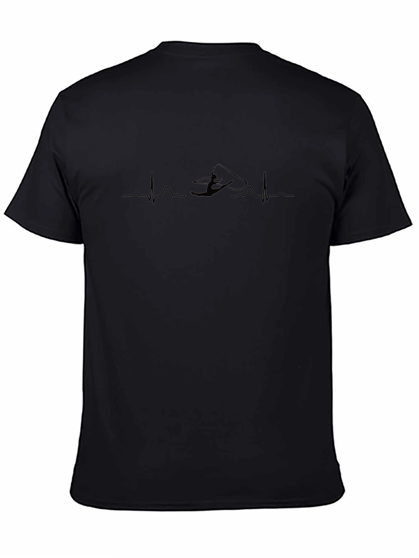 Kitesurfing Heartbeat T-Shirt - Black