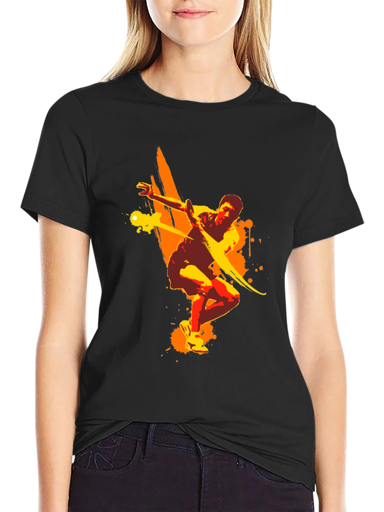 Stylish Graphic Tee - Active Man Design
