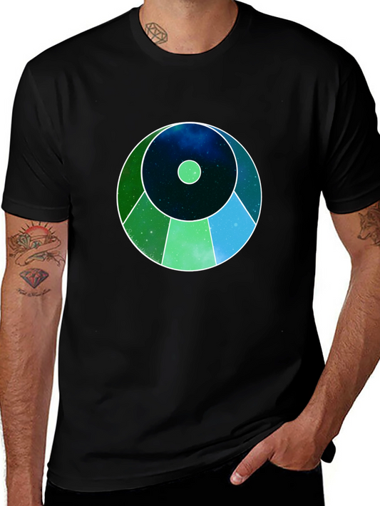 Geometric Galaxy Graphic T-Shirt