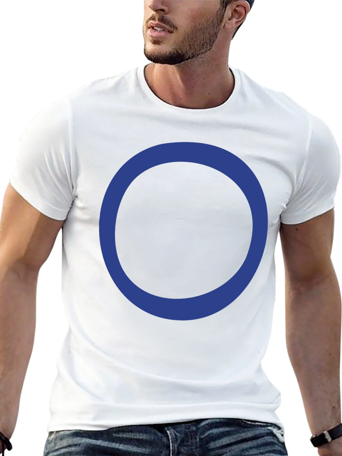 Circle Design Black T-Shirt