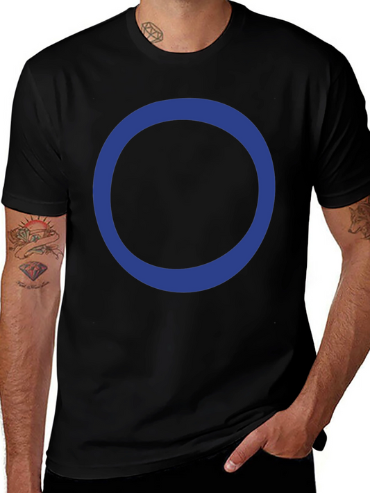 Circle Design Black T-Shirt