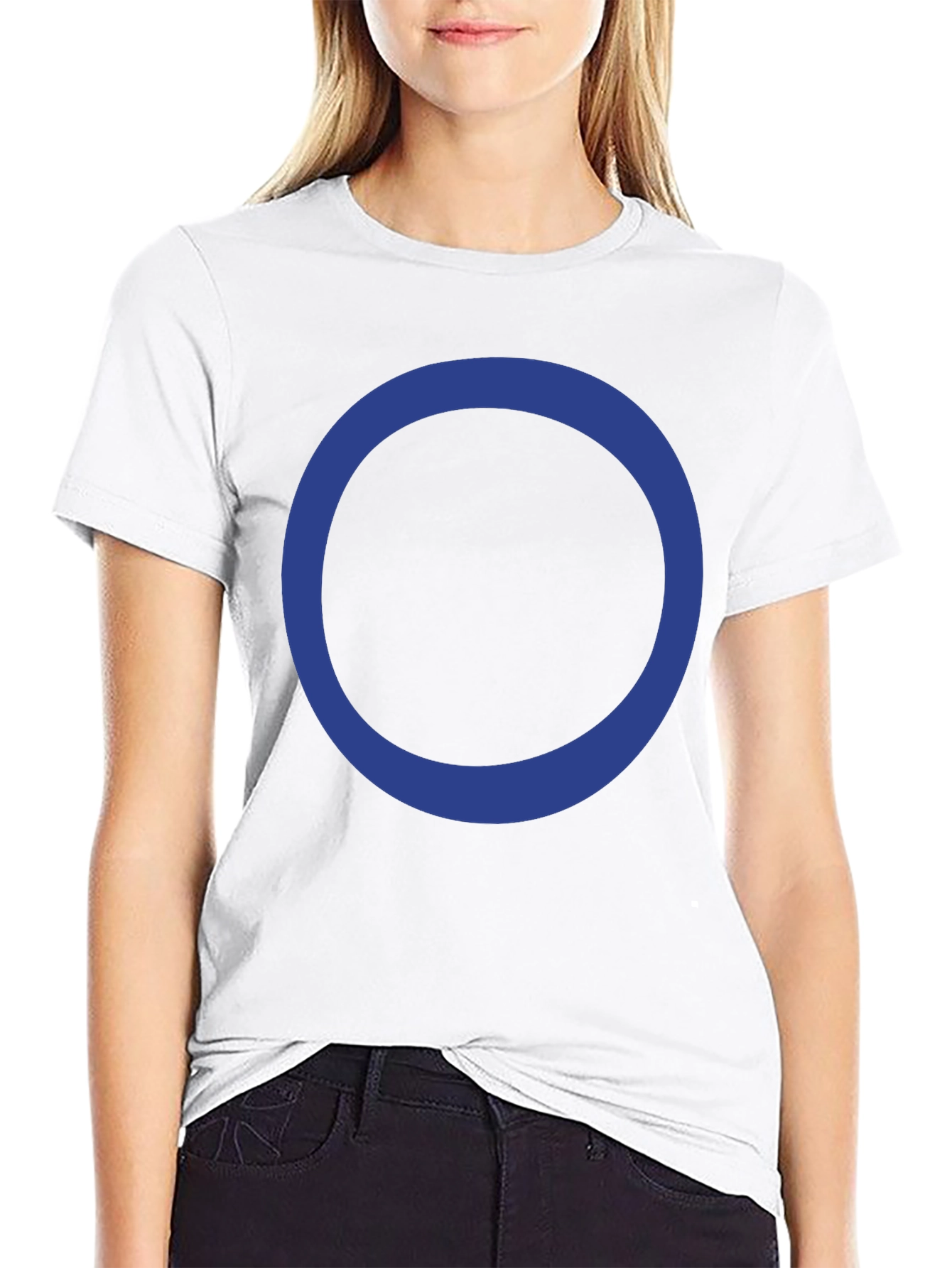 Circle Design Black T-Shirt