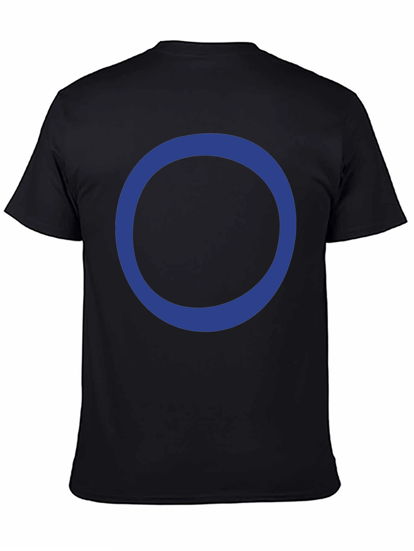 Circle Design Black T-Shirt