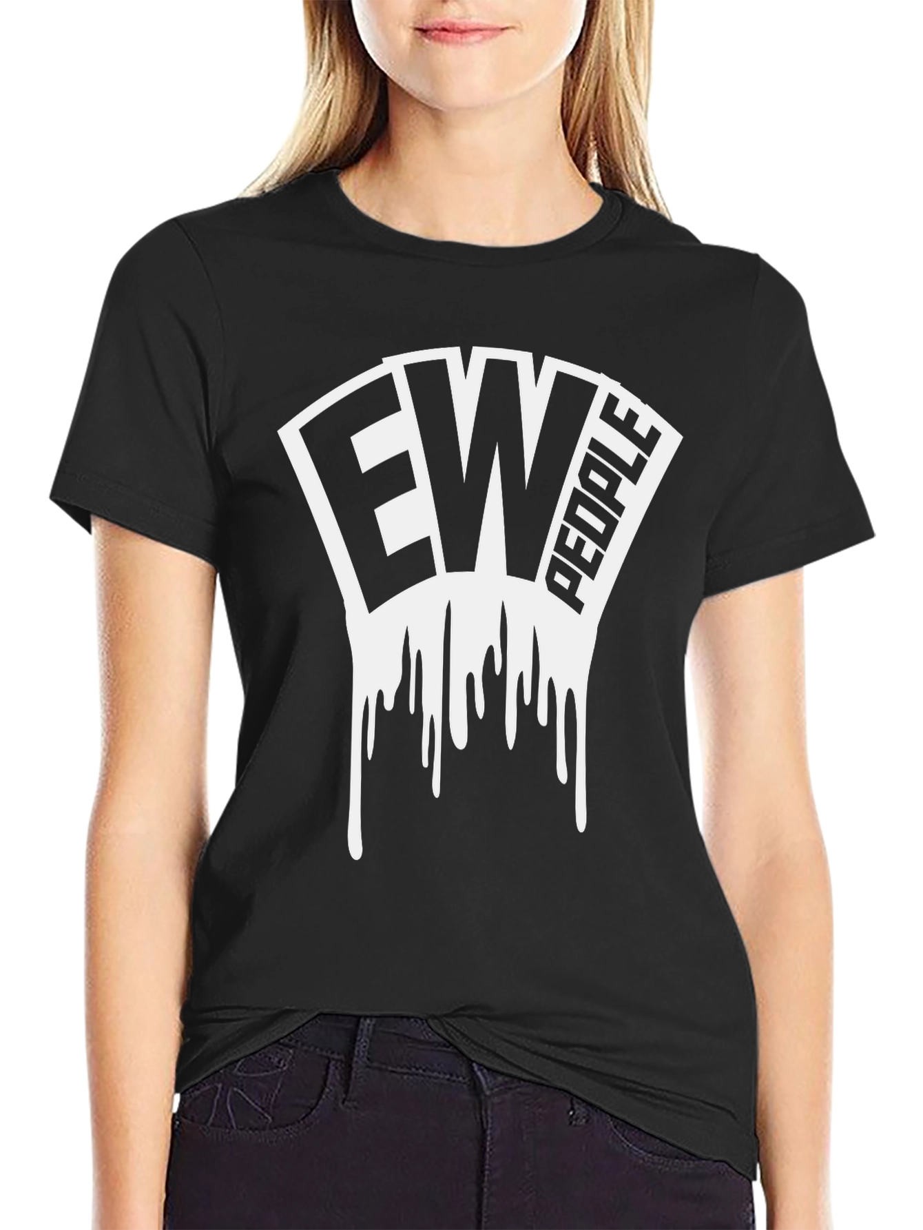 Ew People Graphic Tee - Unisex Black T-Shirt
