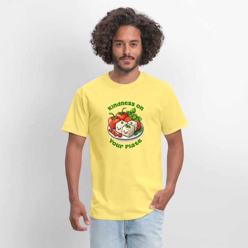 Kindness On Your Plate Vegan Funny Cute Tofu