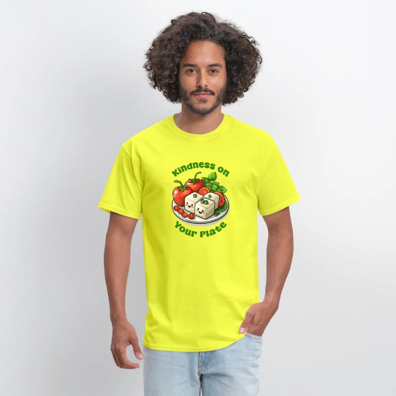 Kindness On Your Plate Vegan Funny Cute Tofu