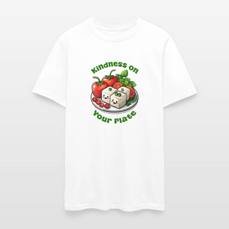 Kindness On Your Plate Vegan Funny Cute Tofu