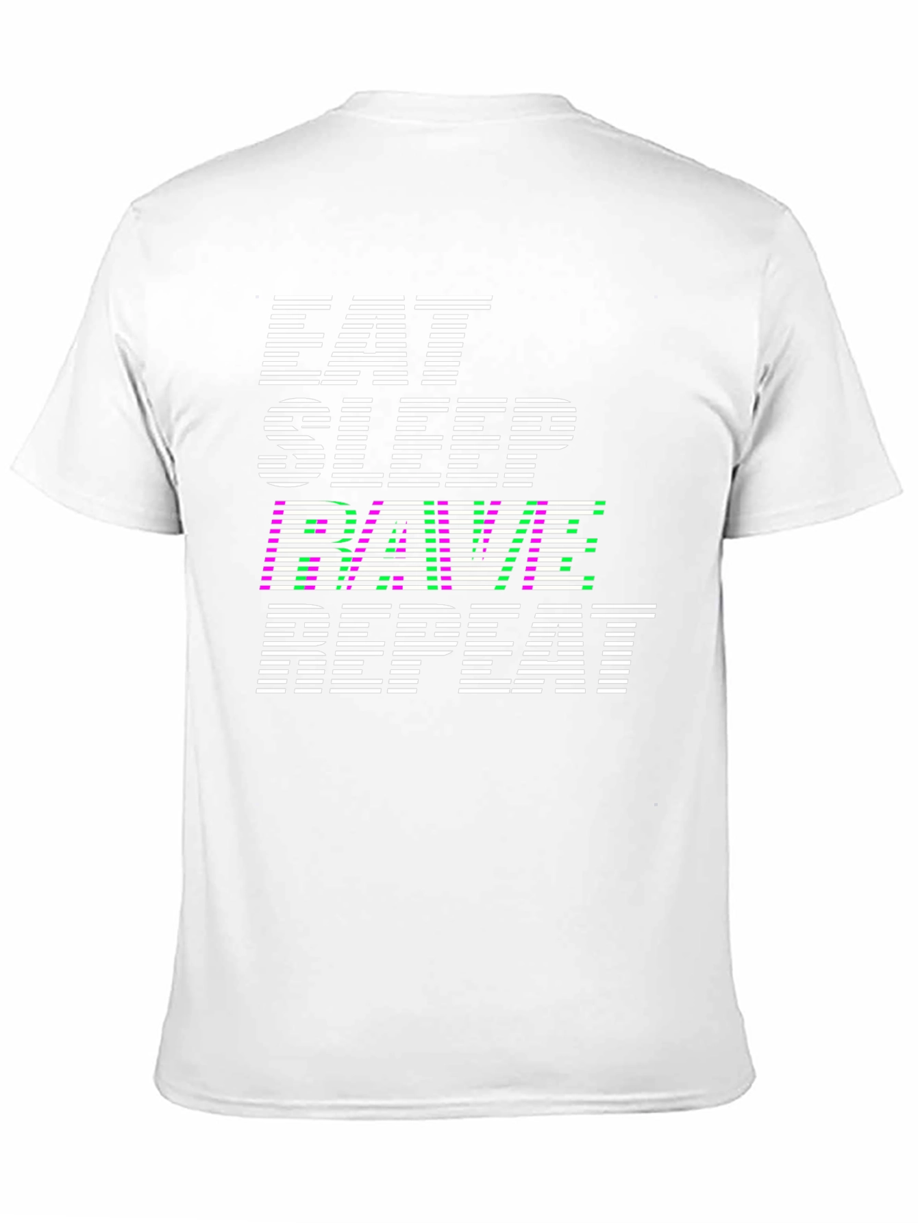 Eat Sleep Rave Repeat Graphic T-Shirt