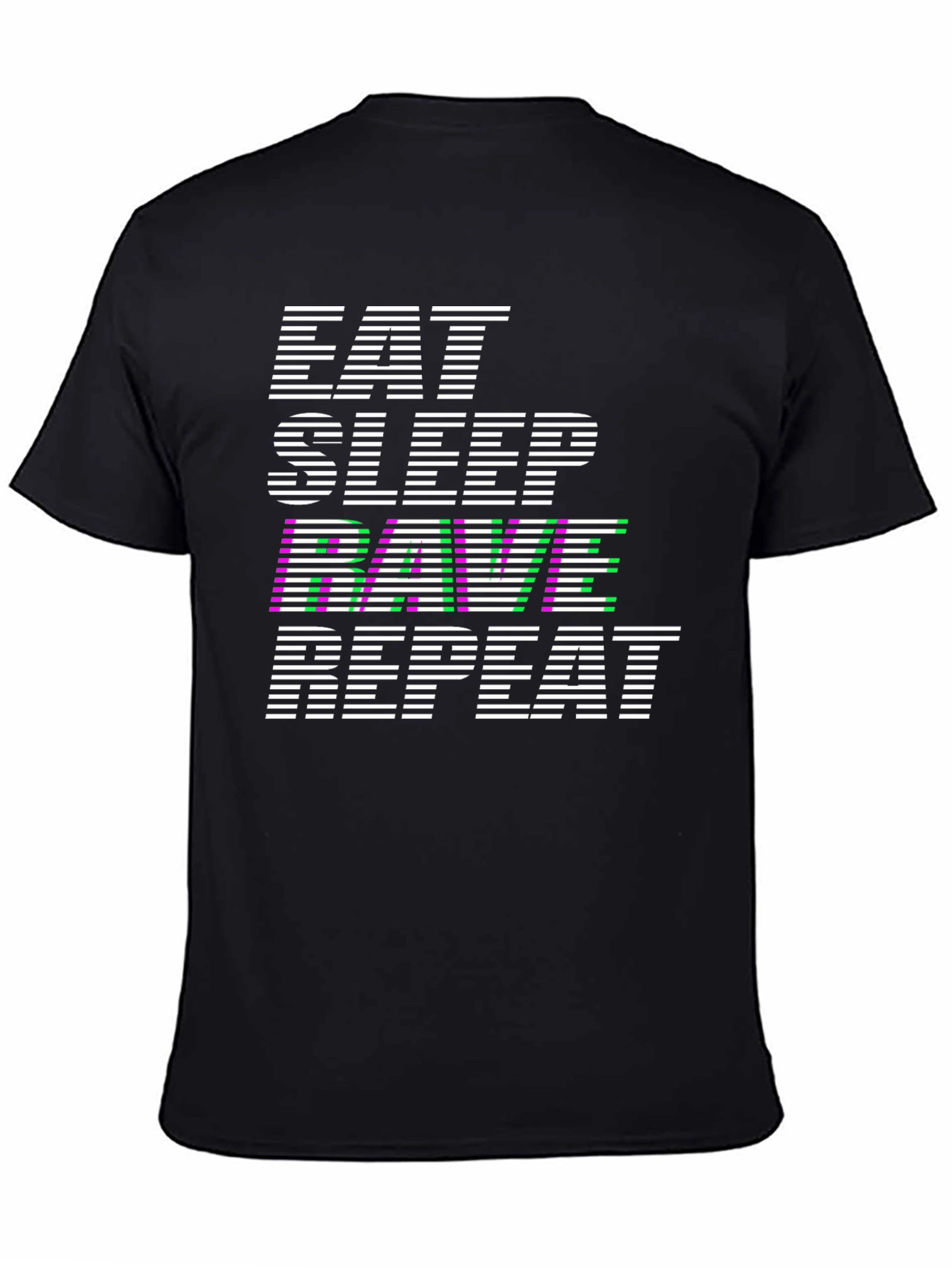 Eat Sleep Rave Repeat Graphic T-Shirt