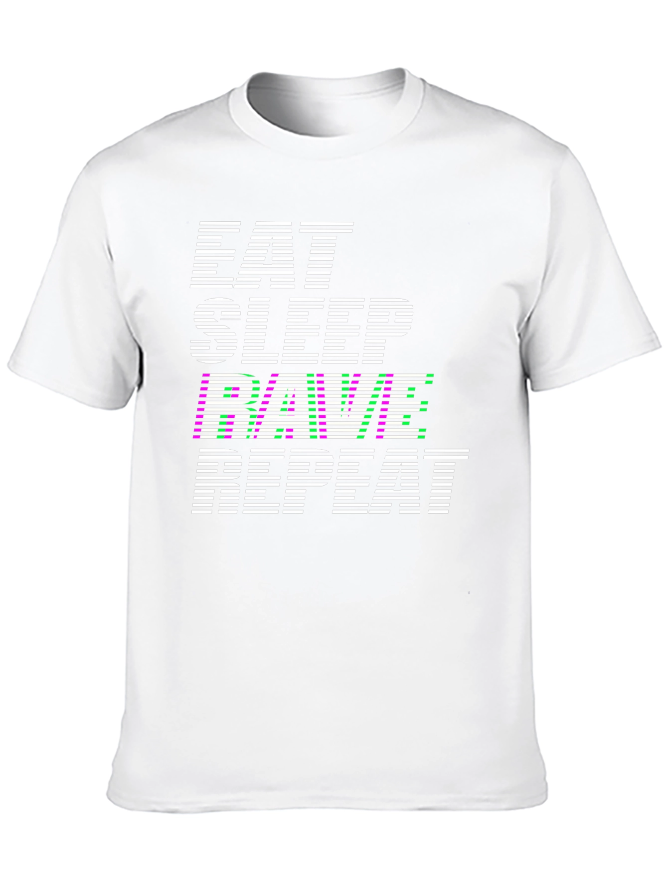 Eat Sleep Rave Repeat Graphic T-Shirt