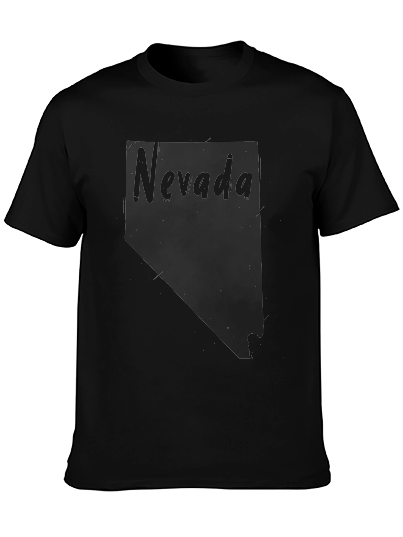 Nevada State Outline Graphic T-Shirt