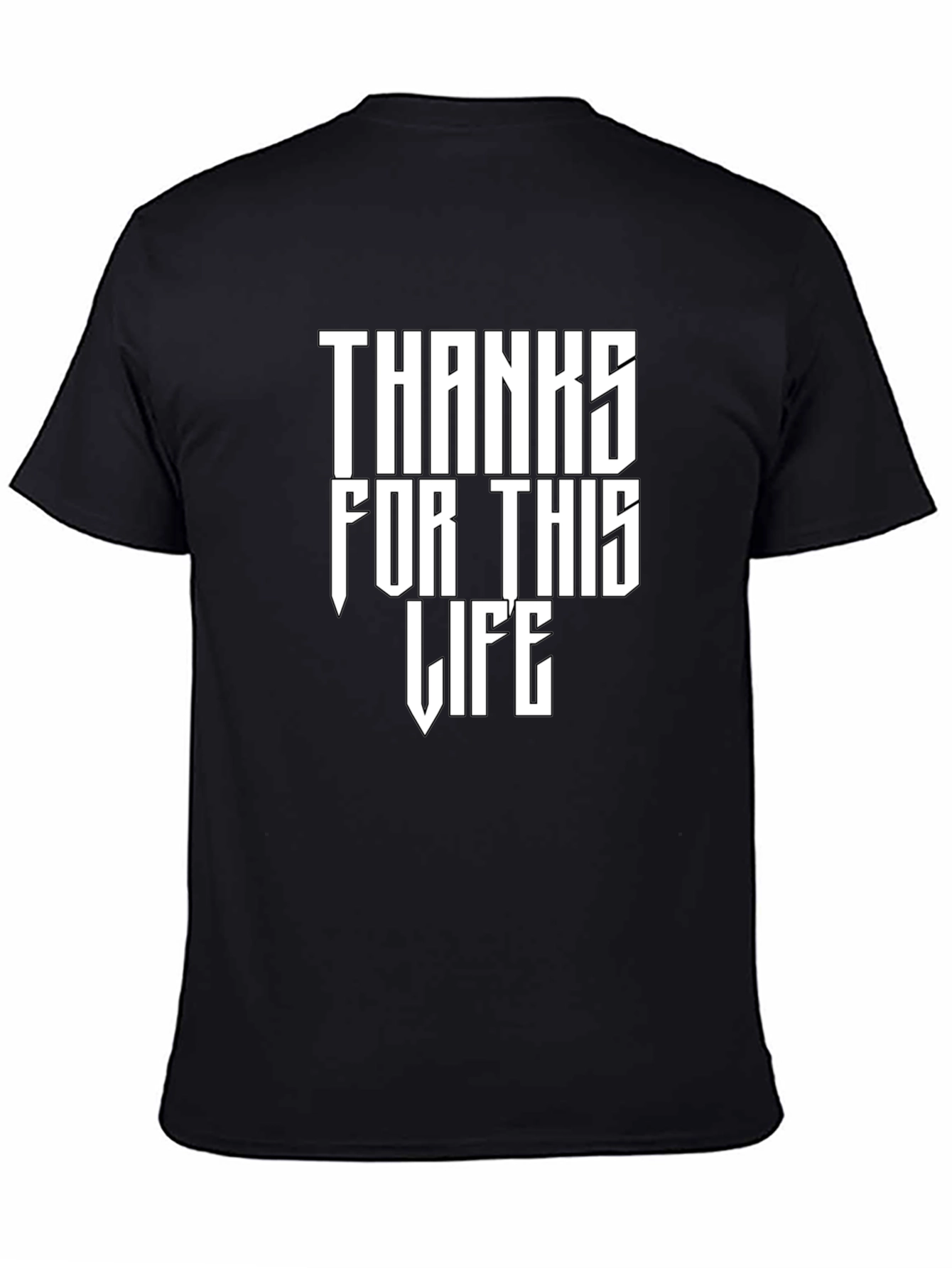 Thanks For This Life Graphic Tee - Black