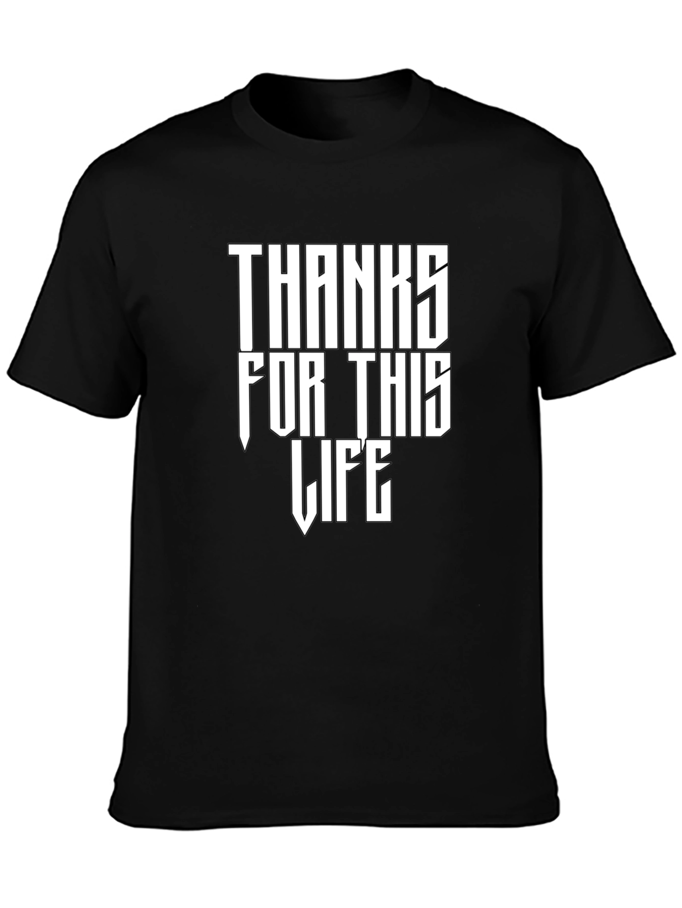 Thanks For This Life Graphic Tee - Black