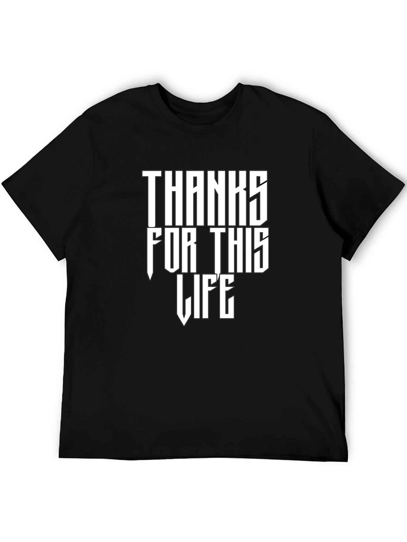 Thanks For This Life Graphic Tee - Black